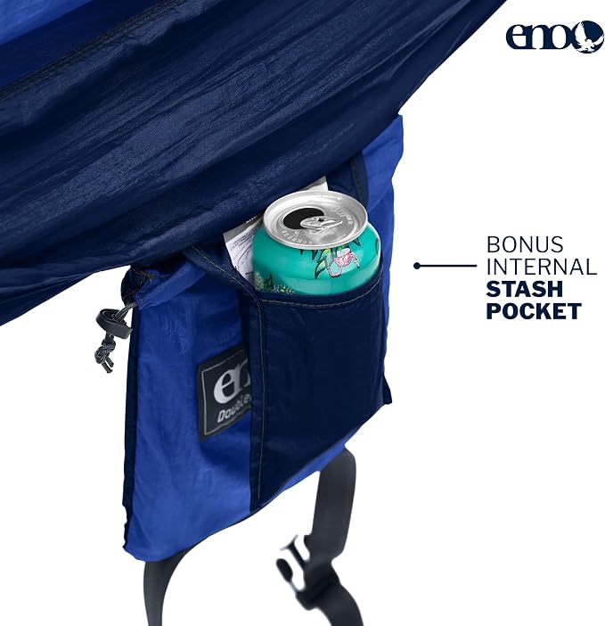 ENO, Eagles Nest Outfitters DoubleNest Lightweight Camping Hammock, 1 to 2 - Image 3
