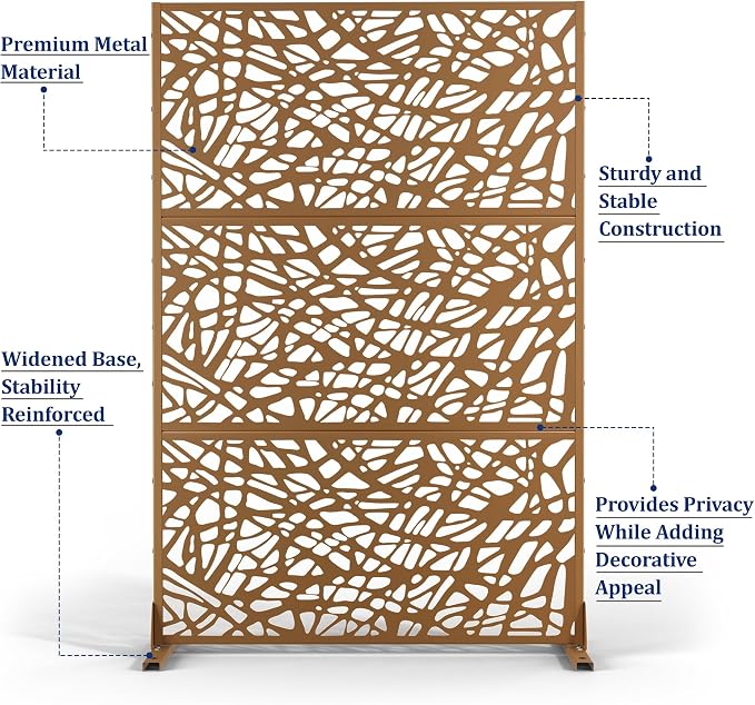Outdoor Privacy Screen, Freestanding Privacy Fence Panels - Image 4
