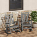 HDPE Rocking Chair Outdoor Set of 2 by Garvee