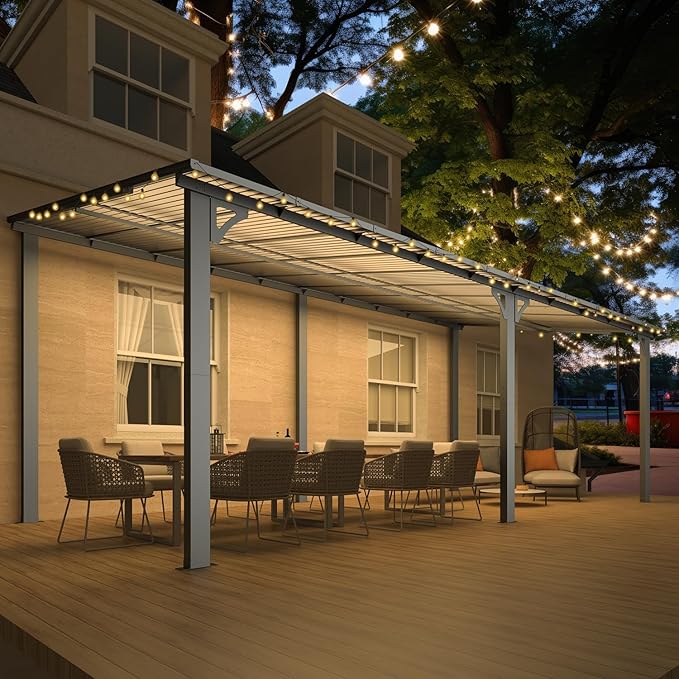 AECOJOY 20' x 10' Outdoo Gazebo Pergola - Image 3