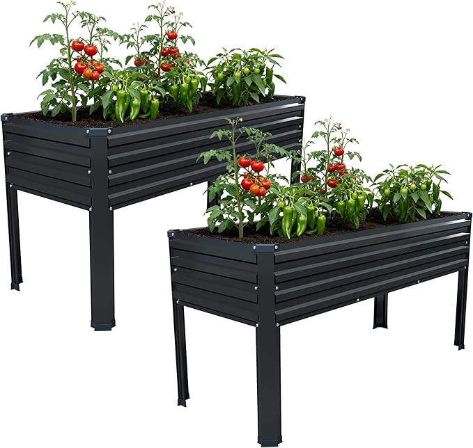 Vengarus Galvanized Raised Garden Bed Outdoor by Vengarus