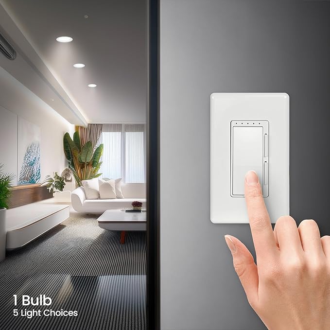 Feit Electric BR30 LED Light Bulb, 100W Equivalent, 1400 Lumens, 5-Color - Image 3