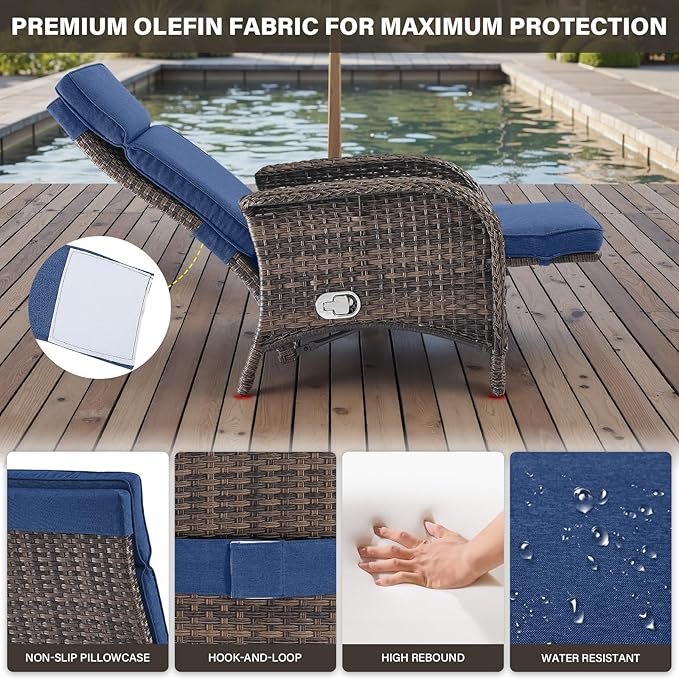 Belord Versatile Outdoor Recliner Chair - Image 5