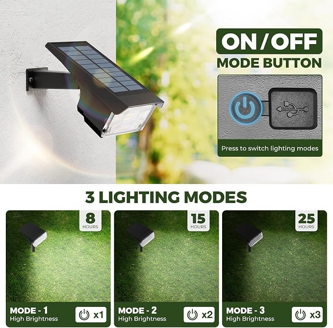 Kingsyard Solar Color Changing Lights 8 Colors, USB & Solar Powered Lights - Image 2