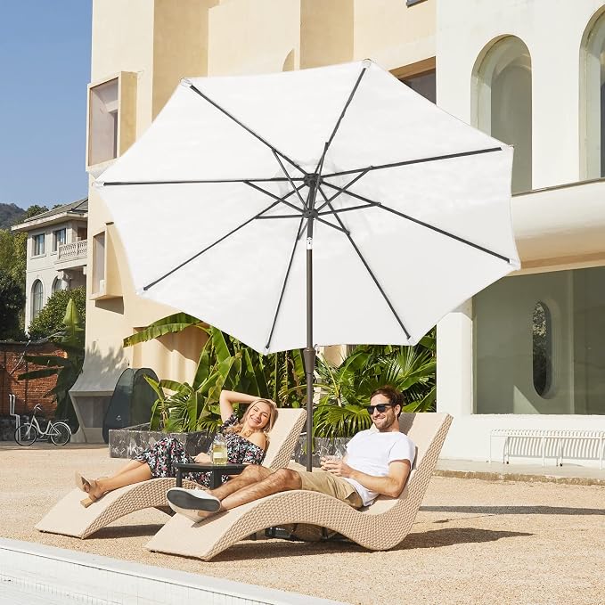 JEAREY 9FT Outdoor Patio Umbrella Outdoor Table Umbrella - Image 4