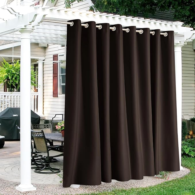 RYB HOME Patio Curtains Outdoor by RYBHOME
