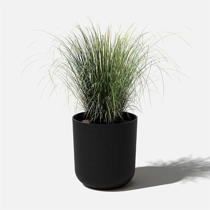 Veradek Round Black Plastic Planter Pots - Image 8