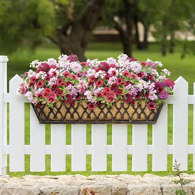 4 Pack 30 Inch Window Boxes Planters Railing Planter Box - Image 4