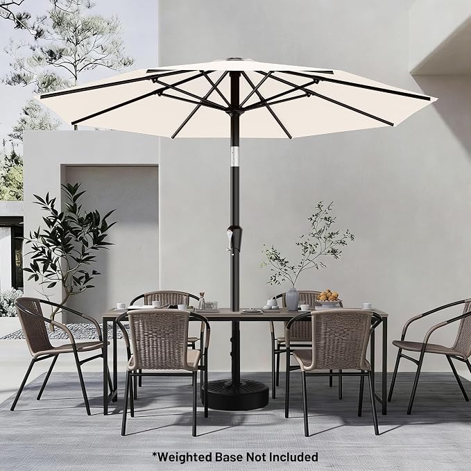 AreShark 9 FT Patio Umbrella for Outdoor, Outdoor Table Umbrella - Image 6