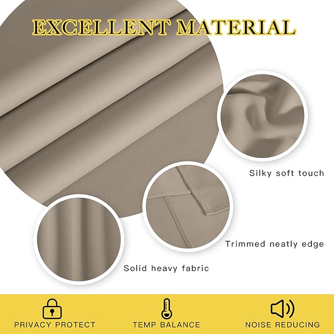 NICETOWN Blackout 84 inch Curtains - Image 3