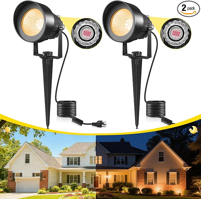 T-SUN Dusk to Dawn Outdoor Lighting, Flag Spot Lights by T-SUN