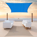 ColourTree TAPR1616 Custom Size 9' x 17' Blue Sun Shade Sail Canopy UV Block by ColourTree