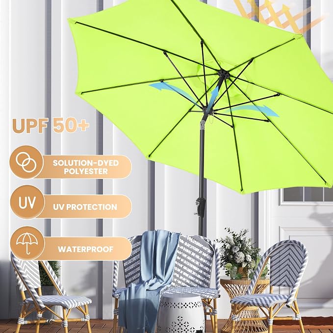 Ayge 9FT Large Outdoor Patio Umbrella Market Table Umbrella-UV Resistant - Image 5