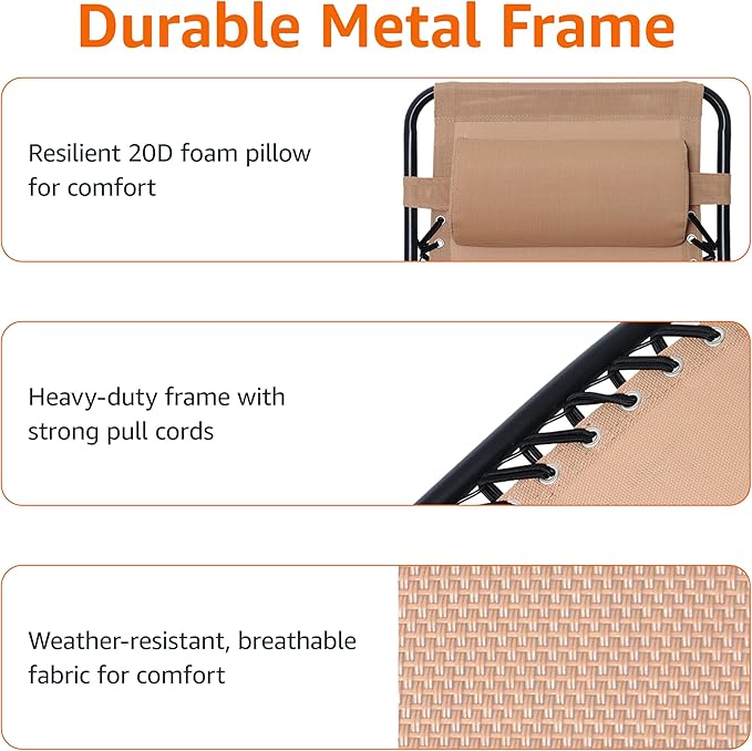 Amazon Basics Outdoor Portable Folding Rocking Chair - Image 6