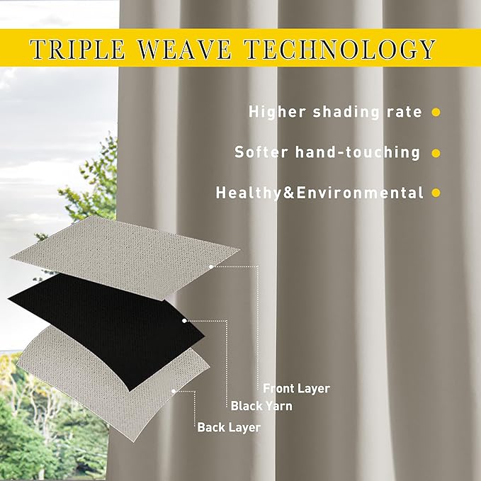 NICETOWN 2 Panels Outdoor Curtains - Image 8