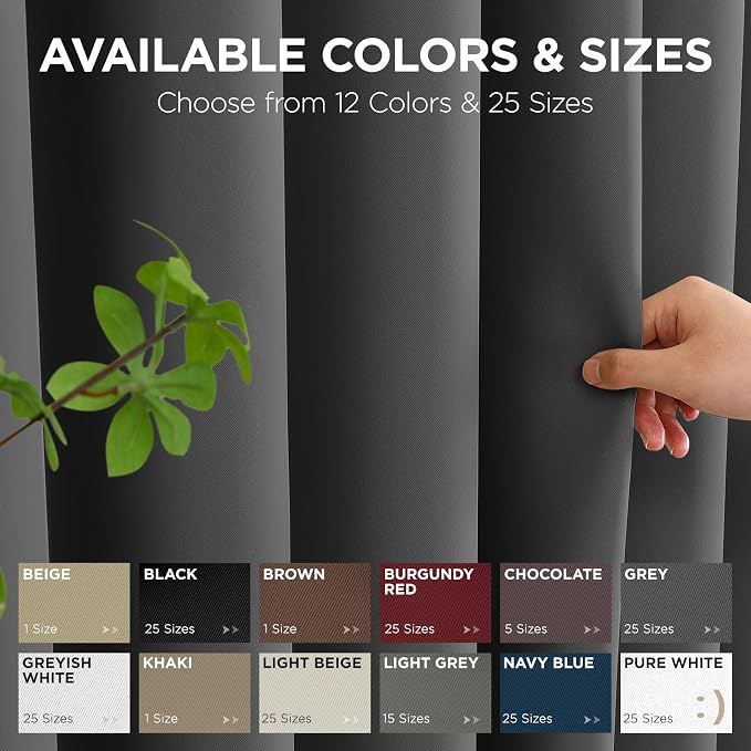 Joydeco Blackout Door Curtain for Doorway Privacy 84 Inches Long, Grommet - Image 7