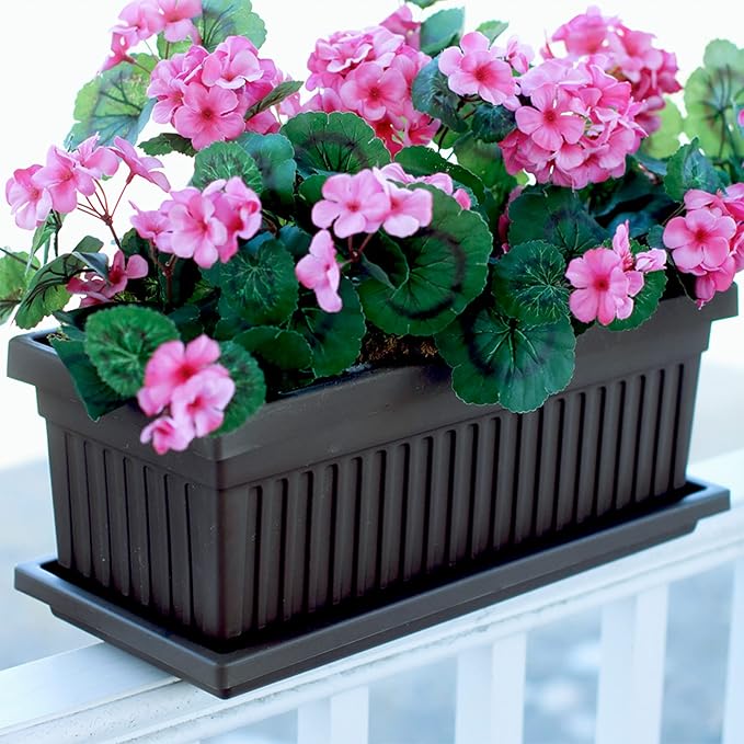The HC Companies Venetian Window Planter Box w/Drain Plug - Image 2