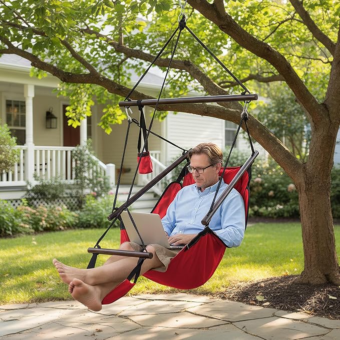 ONCLOUD Upgraded Unique Hammock Hanging Sky Chair, Air Deluxe Swing Seat - Image 7