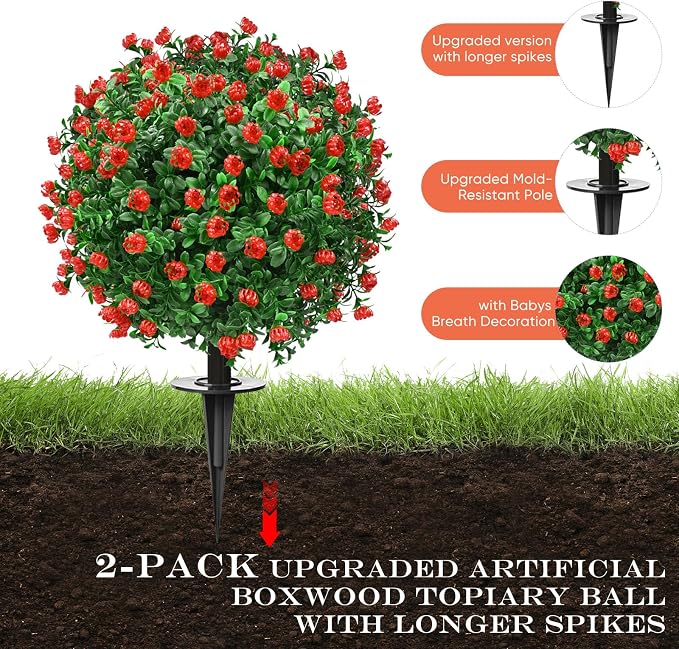 Artificial Topiary Bushes for Outdoors - Image 3