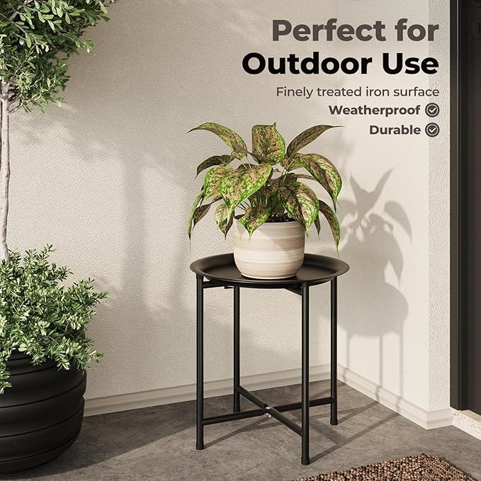 Bamworld Plant Stand Indoor Tall Plant Table - Image 5