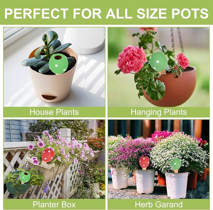 4-Pack Terracotta Self-Watering Spikes | Eco-Friendly Iron-Rich Clay Olla - Image 5