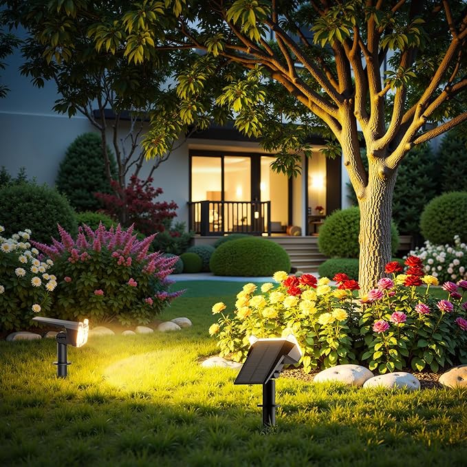 WdtPro Solar Lights Outdoor Waterproof, Solar Spot Lights Outdoor - Image 6