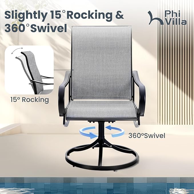 PHI VILLA Outdoor Patio Dining Set - Image 2