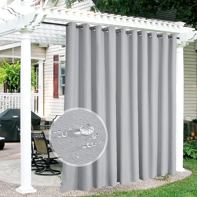 RYB HOME Extra Wide Outdoor Curtains by RYBHOME