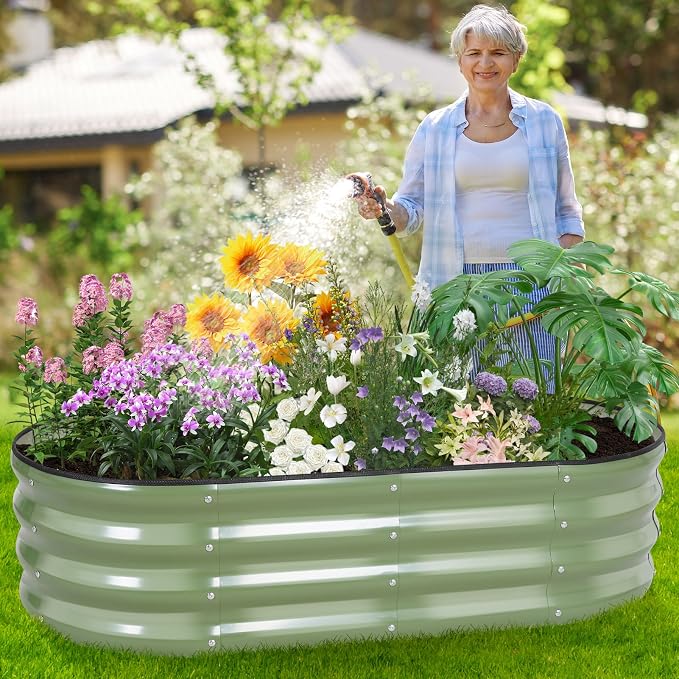 Galvanized Raised Garden Bed Outdoor - Image 6
