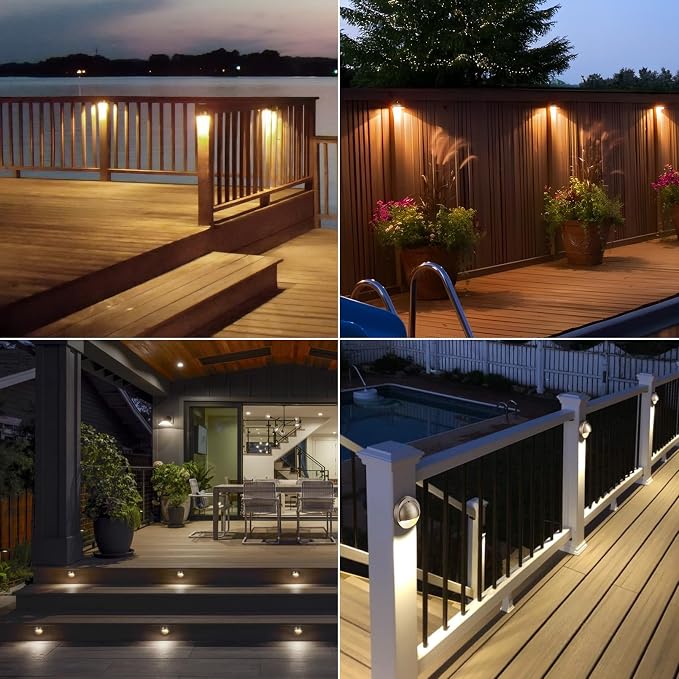 LEONLITE 12-Pack Update 5CCT LED Low Voltage Deck Lights, 180LM 3.74inch - Image 7
