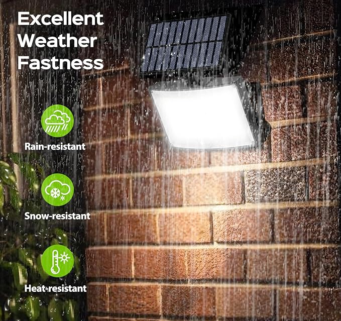 Adiding Solar Outdoor Lights, 2800LM LED Flood Lights - Image 6