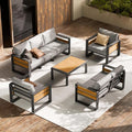 ZANDOR Aluminum Outdoor Patio Furniture Set, 5-Piece Metal Modern Outside by ZANDOR%7CCraftingYourOutdoorElegance