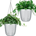 QCQHDU Self Watering Hanging Pots, 2 Pack 5.7 Inch Hanging Planters by QCQHDU