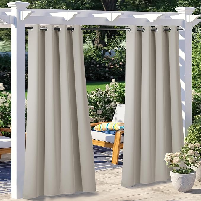 NICETOWN 2 Panels Patio Curtains by NICETOWN