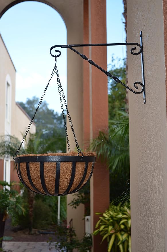 Arcadia Garden Products Coconut 1593 Solstice Round Hanging Basket Planter - Image 3
