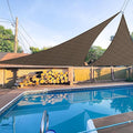 E&K Sunrise 2' x 2' x 2' Sun Shade Sail Triangle Canopy Shade Cover UV Block by EKSUNRISEINC