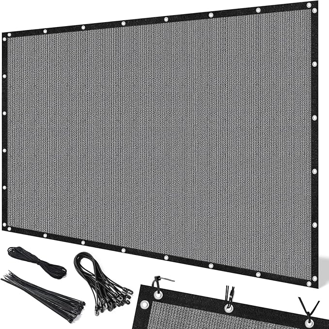 Artpuch 90% Sun Shade Cloth, 5 x 12 FT Pergola Shade Cover Canopy by Artpuch