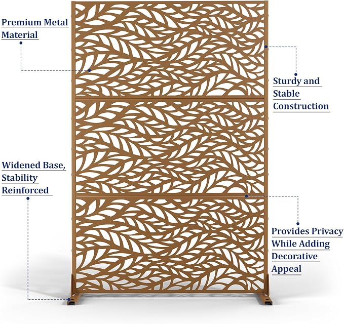 Outdoor Privacy Screen, Freestanding Privacy Fence Panels - Image 4