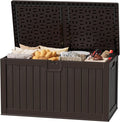 JUMMICO 250 Gallon Outdoor Resin Deck Box by JUMMICO