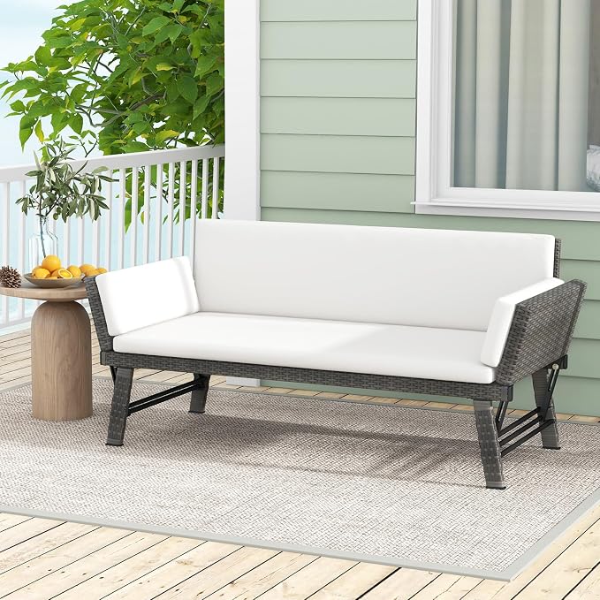 Tangkula Outdoor Convertible Sofa Daybed - Image 5