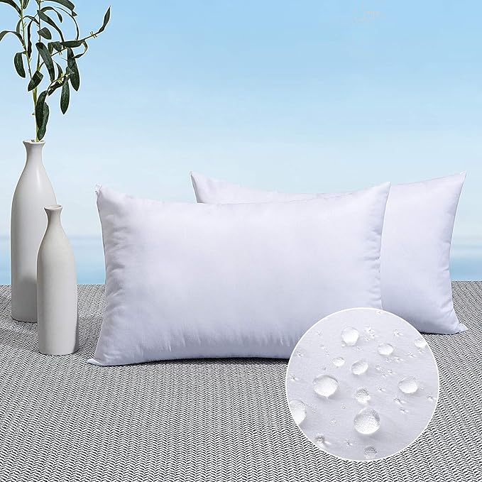 MIULEE Pack of 2 20x26 Outdoor Pillow Inserts, Outdoor Throw Pillows by MIULEE
