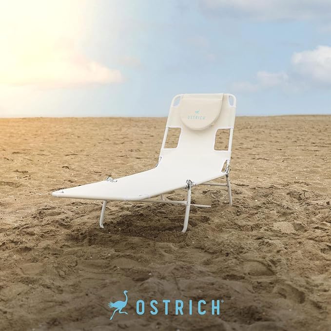 Ostrich 72 by 22 Inch Versatile Chaise Lounge Portable Reclining Lounger - Image 2