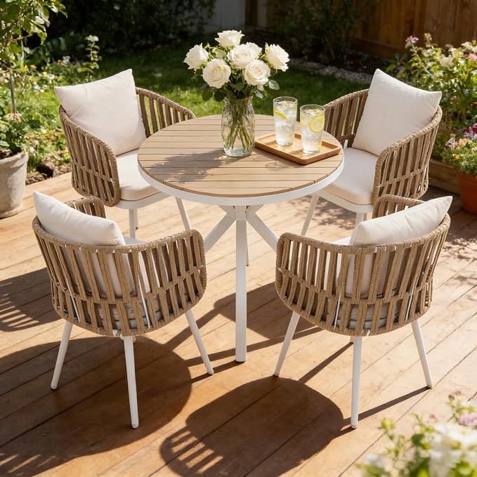 SUNSITT Patio Dining Chairs Set of 4, Outdoor Metal Dining Chairs - Image 7