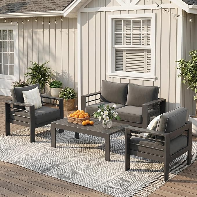 Solaste Aluminum Patio Furniture Set by Solaste