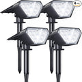 Biling Solar Spot Lights Outdoor, Bright 700 Lumen Solar Lights Outdoor by biling