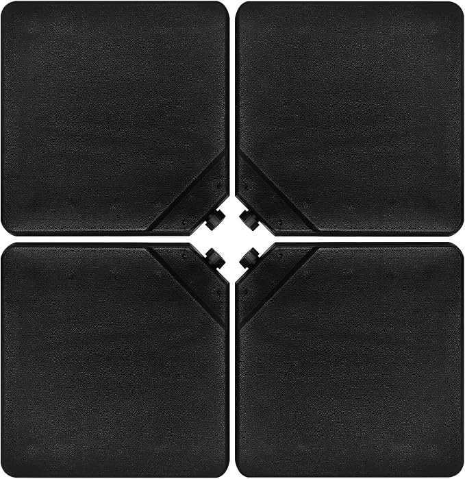 Tangkula 4Pcs 13L 220 lbs Cantilever Offset Patio Umbrella Base, Water & Sand by TANGKULA