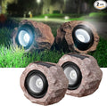 2 Pack Solar Rock Lights Outdoor, Angle Adjustable Solar Lights Outdoor by DGSCAK