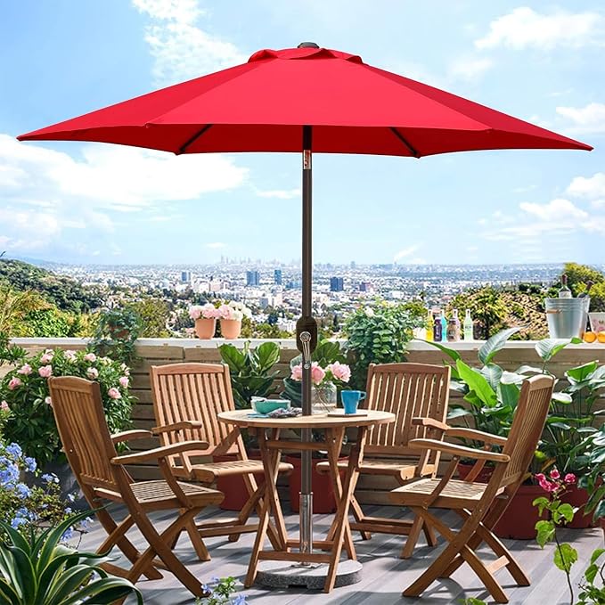 Blissun 7.5 ft Patio Umbrella, Yard Umbrella, Outdoor Market Umbrella - Image 6