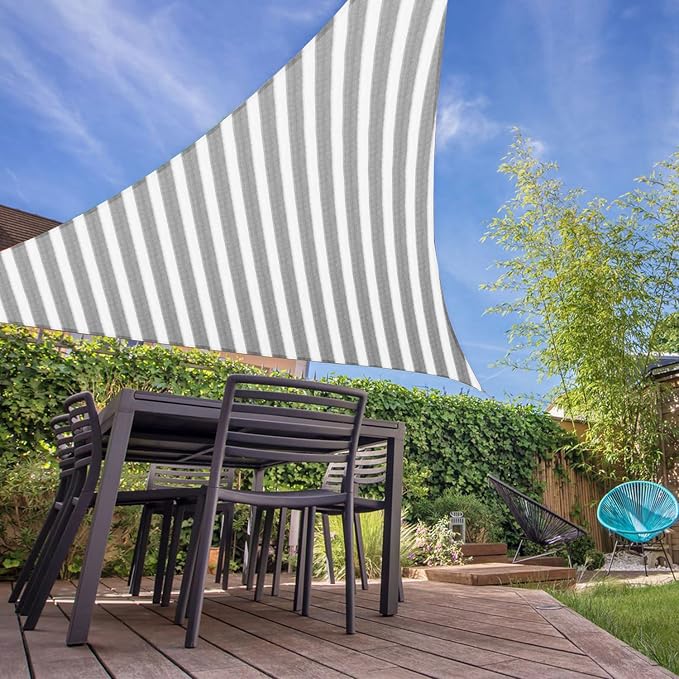E&K Sunrise 12' x 12' x 12' Sun Shade Sail Triangle Canopy Shade Cover UV Block - Image 7