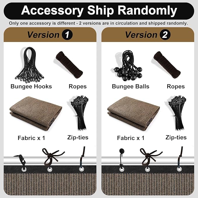 Artpuch 90% Sun Shade Cloth, 10 x 20 FT Pergola Shade Cover Canopy - Image 2